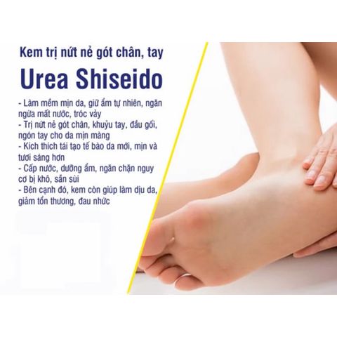 Kem Dưỡng Da Chân Tay Shiseido Urea Cream 100g - Chăm Sóc Da Nứt Nẻ, Giữ Ẩm, Phục Hồi Da Mềm Mại Nhật Bản