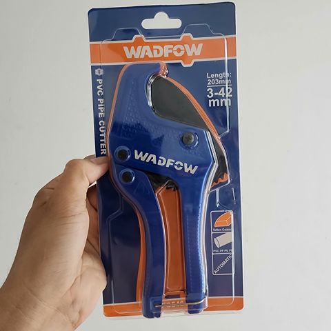 Kéo Cắt Ống PVC WADFOW WPC54642 - Dài 203mm, Lưỡi S sắc Bén, Chốt Khóa An Toàn, Dụng Cụ Cầm Tay Chất Lượng cao cho Thợ Sửa Ống nước