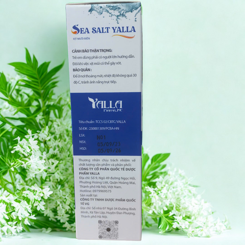 Xịt Muối Biển Sea Salt Yalla - Vệ Sinh Mũi Hàng Ngày, Giảm Nghẹt Mũi, Ngừa Viêm Xoang - Sản Phẩm Làm Sạch Tự Nhiên Cho Gia Đình