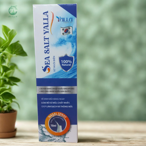 Xịt Muối Biển Sea Salt Yalla - Vệ Sinh Mũi Hàng Ngày, Giải Pháp Thông Thoáng Đường Thở Tự Nhiên Cho Cả Gia Đình