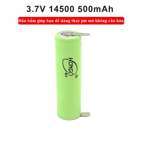Pin Sạc 14500 3.7V 500mAh - Thay Thế Bàn Chải Đánh Răng, Tông Đơ, Máy Cạo Râu, Phụ Kiện Điện Tử Đáng Tin Cậy