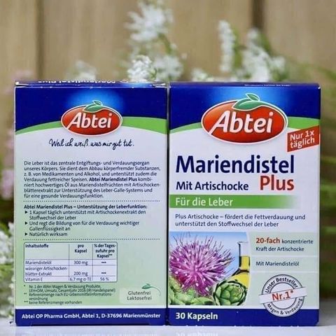 Bổ gan Abtei Mariendistel Plus Mit Artischocke Đức 30 viên