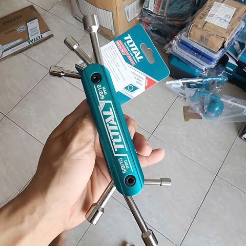 Bộ Chìa Lục Giác Total THFND061 6 Cây Kích Thước 5-12mm - Thép Siêu Bền Tiện Dụng Cho Gia Đình Và Nghề Nghiệp