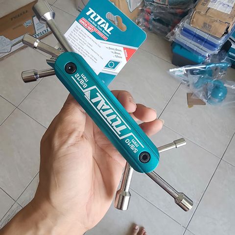 Bộ Chìa Lục Giác Total THFND061 6 Cây Kích Thước 5-12mm - Thép Siêu Bền Tiện Dụng Cho Gia Đình Và Nghề Nghiệp