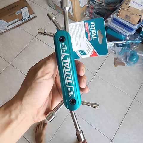 Bộ Chìa Lục Giác Total THFND061 6 Cây Kích Thước 5-12mm - Thép Siêu Bền Tiện Dụng Cho Gia Đình Và Nghề Nghiệp