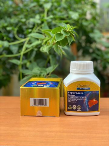 Viên Uống Giải Độc Gan Vitatree Super Liver Detox 100 Viên - Bổ Gan Bảo Vệ Gan Chống Độc Tố Từ Thực Phẩm Hàng Úc