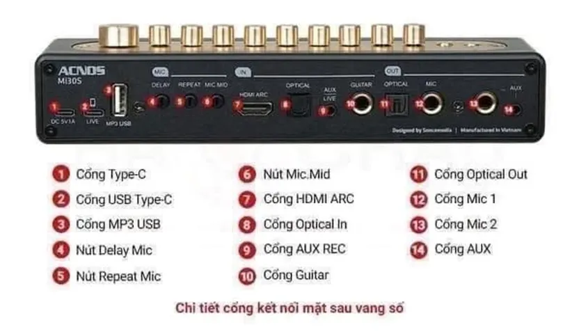 Mixer Mi30S 2024 - Vang Số Chỉnh Cơ Tích Hợp Bluetooth & Micro UHF Không Dây - Âm Thanh Chất Lượng Cao Cho Karaoke Mọi Lúc Mọi Nơi