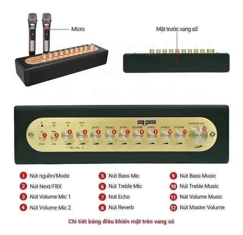Mixer Mi30S 2024 - Vang Số Chỉnh Cơ Tích Hợp Bluetooth & Micro UHF Không Dây - Âm Thanh Chất Lượng Cao Cho Karaoke Mọi Lúc Mọi Nơi
