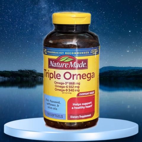 Viên Uống Bổ Sung Omega 369 của Mỹ - Triple Omega 369 Nature Made 170 viên. 293601