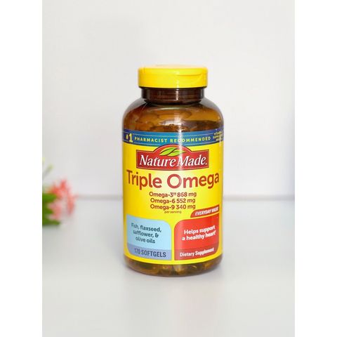 Viên Uống Bổ Sung Omega 369 của Mỹ - Triple Omega 369 Nature Made 170 viên. 293601