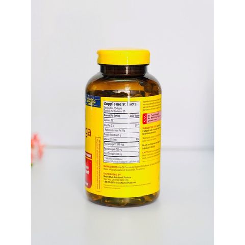 Viên Uống Bổ Sung Omega 369 của Mỹ - Triple Omega 369 Nature Made 170 viên. 293601
