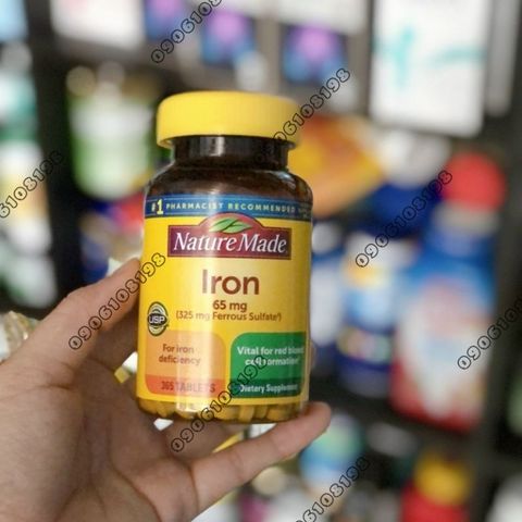 [Bill Costco Mỹ] Viên uống bổ sung sắt của Mỹ - Nature Made Iron 365 viên 293604
