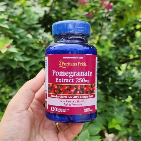 Puritan’s Pride Pomegranate 250mg 120 viên - Viên Uống Chống Nắng Lựu Đỏ của Mỹ. 293610