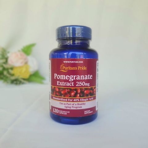 Puritan’s Pride Pomegranate 250mg 120 viên - Viên Uống Chống Nắng Lựu Đỏ của Mỹ. 293610