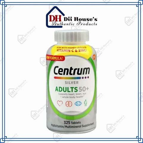 [Bill Costco Mỹ] Vitamin tổng hợp cho người trên 50 tuổi - Centrum Silver Adults 50+ 325 viên 293615