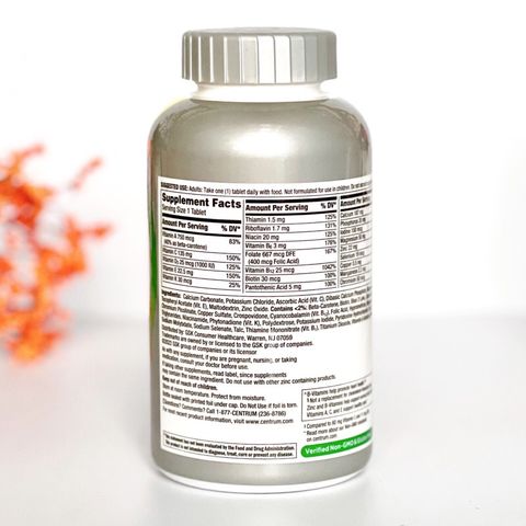 [Bill Costco Mỹ] Vitamin tổng hợp cho người trên 50 tuổi - Centrum Silver Adults 50+ 325 viên 293615