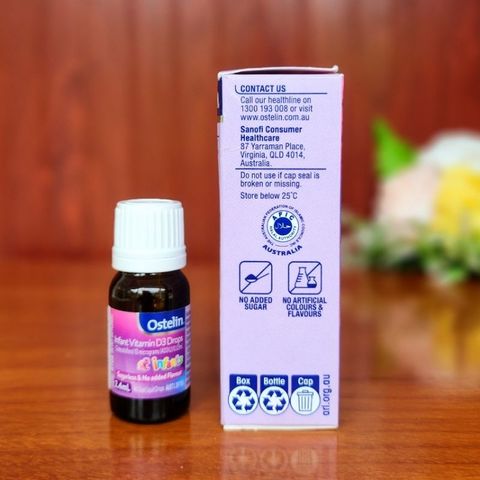 Ostelin Infant Vitamin D3 2.4ml - Vitamin  D3 Cho Trẻ Dưới 6 Tháng Tuổi. 293630