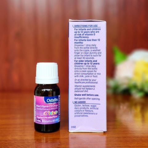 Ostelin Infant Vitamin D3 2.4ml - Vitamin  D3 Cho Trẻ Dưới 6 Tháng Tuổi. 293630