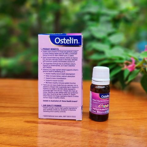 Ostelin Infant Vitamin D3 2.4ml - Vitamin  D3 Cho Trẻ Dưới 6 Tháng Tuổi. 293630