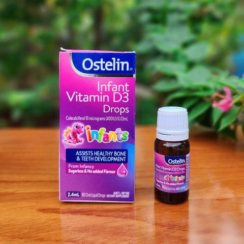 Ostelin Infant Vitamin D3 2.4ml - Vitamin  D3 Cho Trẻ Dưới 6 Tháng Tuổi. 293630