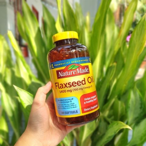 Nature Made Flaxseed Oil Omega 369 1400mg của Mỹ 300 viên - Viên Uống Dầu Hạt Lanh. 293637