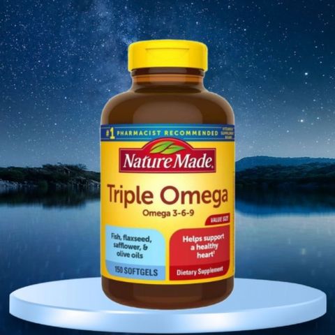 Viên Uống Bổ Sung Omega 369 của Mỹ - Triple Omega 369 Nature Made 150 viên. 293643