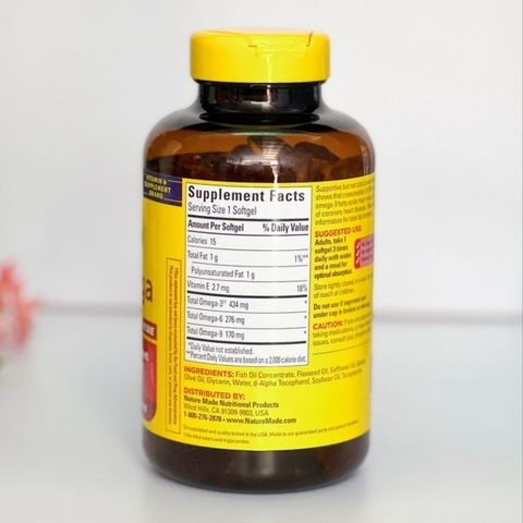 Viên Uống Bổ Sung Omega 369 của Mỹ - Triple Omega 369 Nature Made 150 viên. 293643