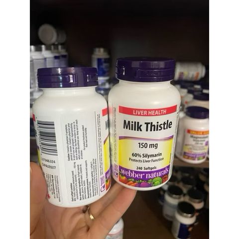 Viên uống bổ gan Milk Thistle 240 viên - Giải độc gan hiệu quả từ Canada, bảo vệ sức khỏe gan & hỗ trợ tái tạo tế bào gan.