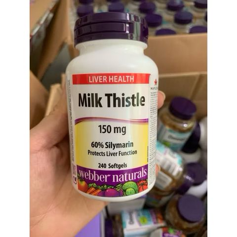 Viên uống bổ gan Milk Thistle 240 viên - Giải độc gan hiệu quả từ Canada, bảo vệ sức khỏe gan & hỗ trợ tái tạo tế bào gan.