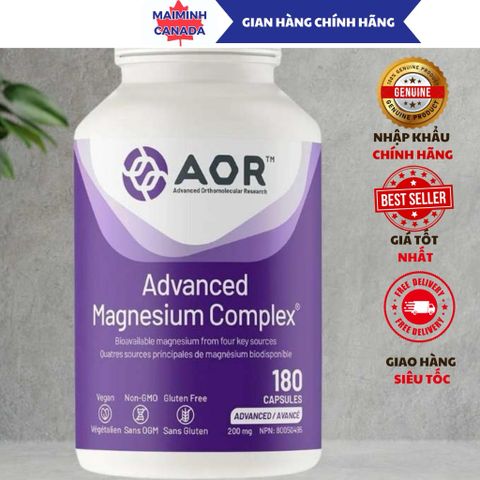 Viên uống Aor Advanced  Magnesium Complex Canada giải pháp toàn diện cho sức khỏe