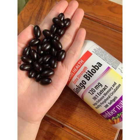 Viên uống bổ não Ginkgo Biloba 120mg Webber Naturals date 2029