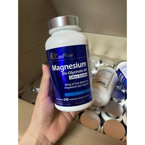 CanPrev Magnesium Biglycinate 80mg Ultra Gentle - Hỗ trợ chức năng cơ bắp và sức khỏe xương, giảm stress hiệu quả