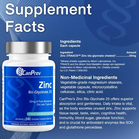 Viên uống kẽm Zinc25 Bis.Glycinate 25 và Zinc50 Ultra Strength Bill Canada - Hỗ trợ miễn dịch và sức khỏe da hiệu quả
