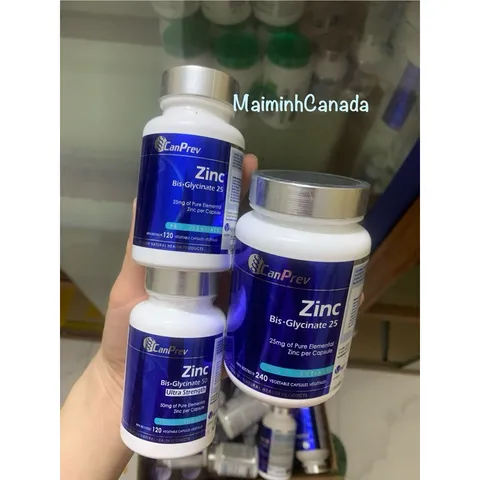 Viên uống kẽm Zinc25 Bis.Glycinate 25 và Zinc50 Ultra Strength Bill Canada - Hỗ trợ miễn dịch và sức khỏe da hiệu quả
