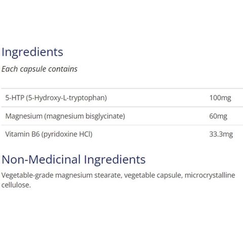 Viên uống Canprev 5 HTP 100mg - Hỗ trợ giảm căng thẳng, cải thiện tâm trạng và giấc ngủ - 60 viên nang tự nhiên