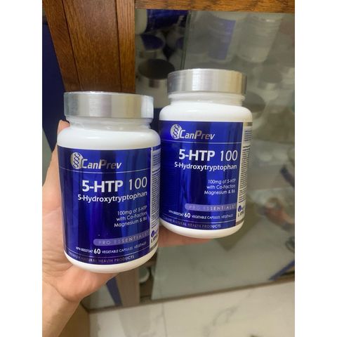 Viên uống Canprev 5 HTP 100mg - Hỗ trợ giảm căng thẳng, cải thiện tâm trạng và giấc ngủ - 60 viên nang tự nhiên