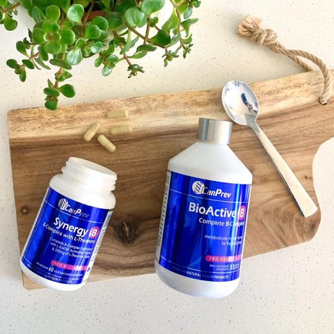 Viên uống Synergy B B-Complex với L-Theanine Canprev 60 viên - Hỗ trợ sức khỏe thần kinh và tăng cường năng lượng tự nhiên