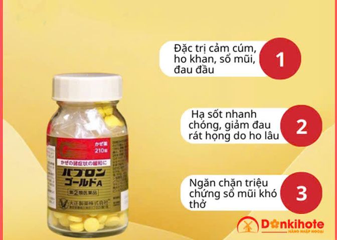 Viên Uống Cảm Cúm Taisho Pabron Gold210 viên- Nhật Bản 293952