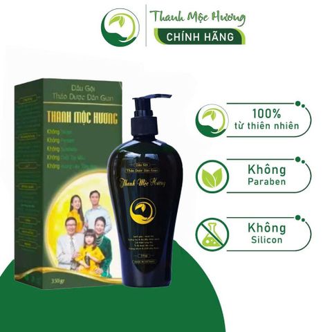 Dầu Gội Thanh Mộc Hương 350ml - Kích Thích Mọc Tóc, Chống Rụng, Siêu Mềm Mượt Cho Da Đầu Nhạy Cảm
