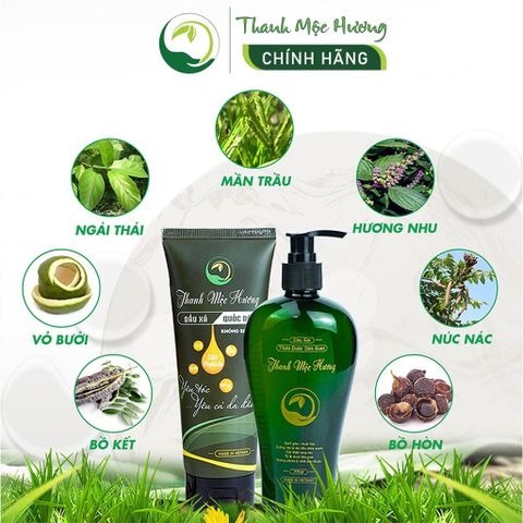 Dầu Gội Thanh Mộc Hương 350ml - Kích Thích Mọc Tóc, Chống Rụng, Siêu Mềm Mượt Cho Da Đầu Nhạy Cảm