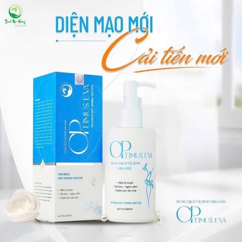 Dung Dịch Vệ Sinh Phụ Nữ Thanh Mộc Hương Optimus Eva 100ml - Ngừa Viêm, Khô Thoáng, Chăm Sóc Dịu Nhẹ Cho Vùng Kín