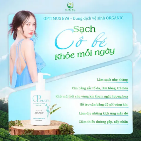 Dung Dịch Vệ Sinh Phụ Nữ Thanh Mộc Hương Optimus Eva 100ml - Ngừa Viêm, Khô Thoáng, Chăm Sóc Dịu Nhẹ Cho Vùng Kín