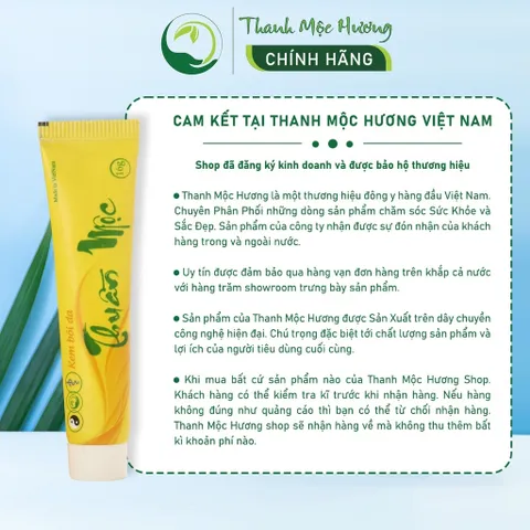 Kem Bôi Da Thuần Mộc 16gr - Dưỡng Ẩm, Làm Dịu Da - Giảm Bong Tróc Hăm Da Chàm Sữa Chính Hãng Thanh Mộc Hương