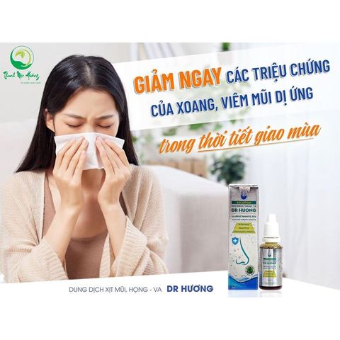 Dung Dịch Nhỏ Mũi Và Xịt Mũi Họng, viêm xoang Thanh Mộc Hương Dr Hương 18ml