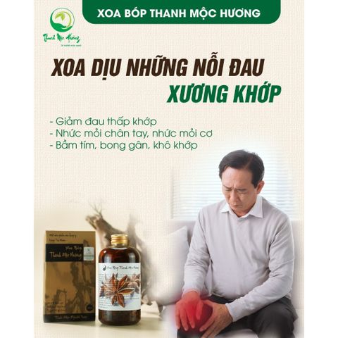 Dầu Xoa Bóp Thanh Mộc Hương 500ml - Giảm Đau Cơ, Khớp, Tê Bì Chân Tay, Đau Vai Gáy - Sản Phẩm Chăm Sóc Cơ Thể Chất Lượng