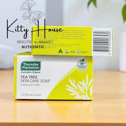 Xà Phòng Dưỡng Da Tinh Dầu Tràm Trà Thurrsday 125g - Giải Pháp Cho Da Dầu, Mụn, Giảm Thâm, Kháng Khuẩn, Làm Sáng Da