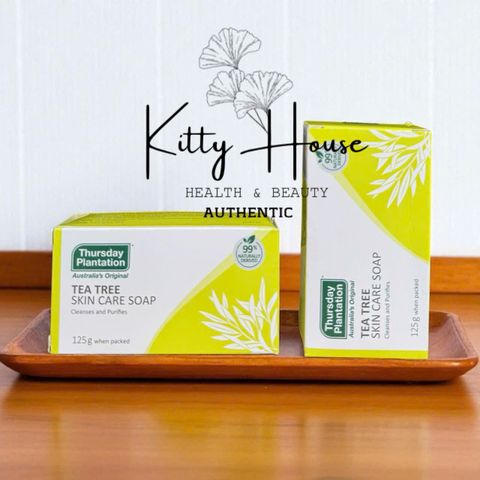 Xà Phòng Dưỡng Da Tinh Dầu Tràm Trà Thurrsday 125g - Giải Pháp Cho Da Dầu, Mụn, Giảm Thâm, Kháng Khuẩn, Làm Sáng Da