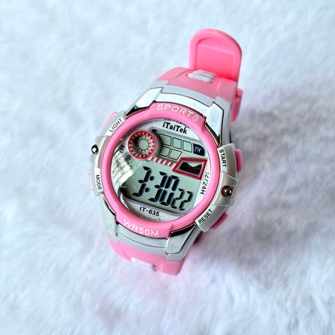 Đồng Hồ Chống Nước ITAITEK IT-635 - Đồng Hồ Điện Tử Cho Bé Hàng Chính Hãng, Chống Nước 50m, Báo Thức, Dây Nhựa Cao Cấp