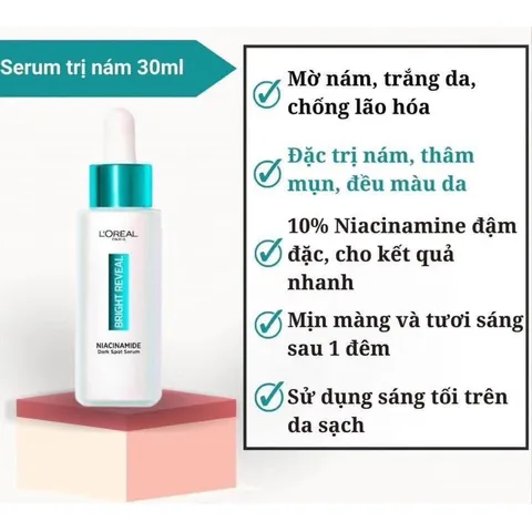 [BILL PHAP] Serum L’Oreal #Bright Reveal mơ nam, tan nhan, sang da