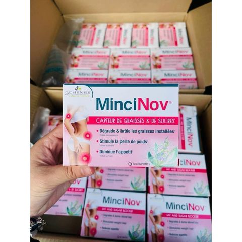 Thuốc Giảm Cân Minci Nov - Đốt Mỡ Bụng, Cánh Tay, Đùi An Toàn - Hộp 60 Viên, Liệu Trình 15 Ngày, Không Tác Dụng Phụ